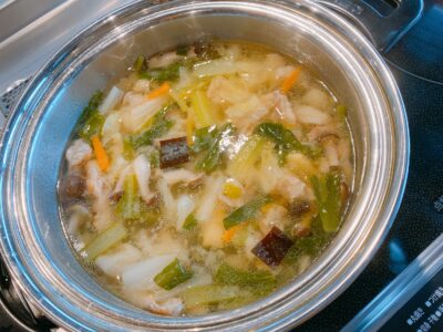 野菜いっぱいのお味噌汁